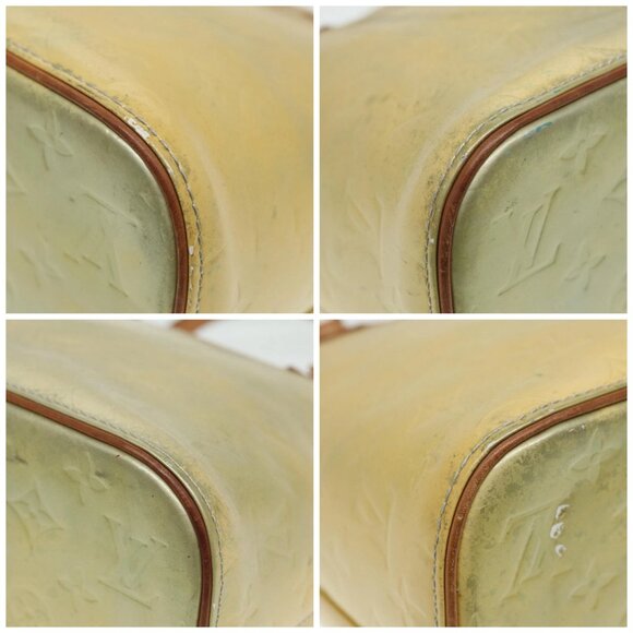 LOUIS VUITTON Monogram Vernis Houston Hand Bag Gris M91053 LV Auth tb1146 - Picture 14 of 16